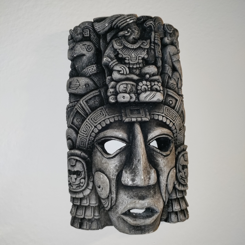 Aztec Mask Decor - Hard Ceramic - Made in Mexico
